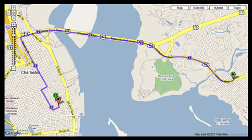 Bridge Run 2007 Map